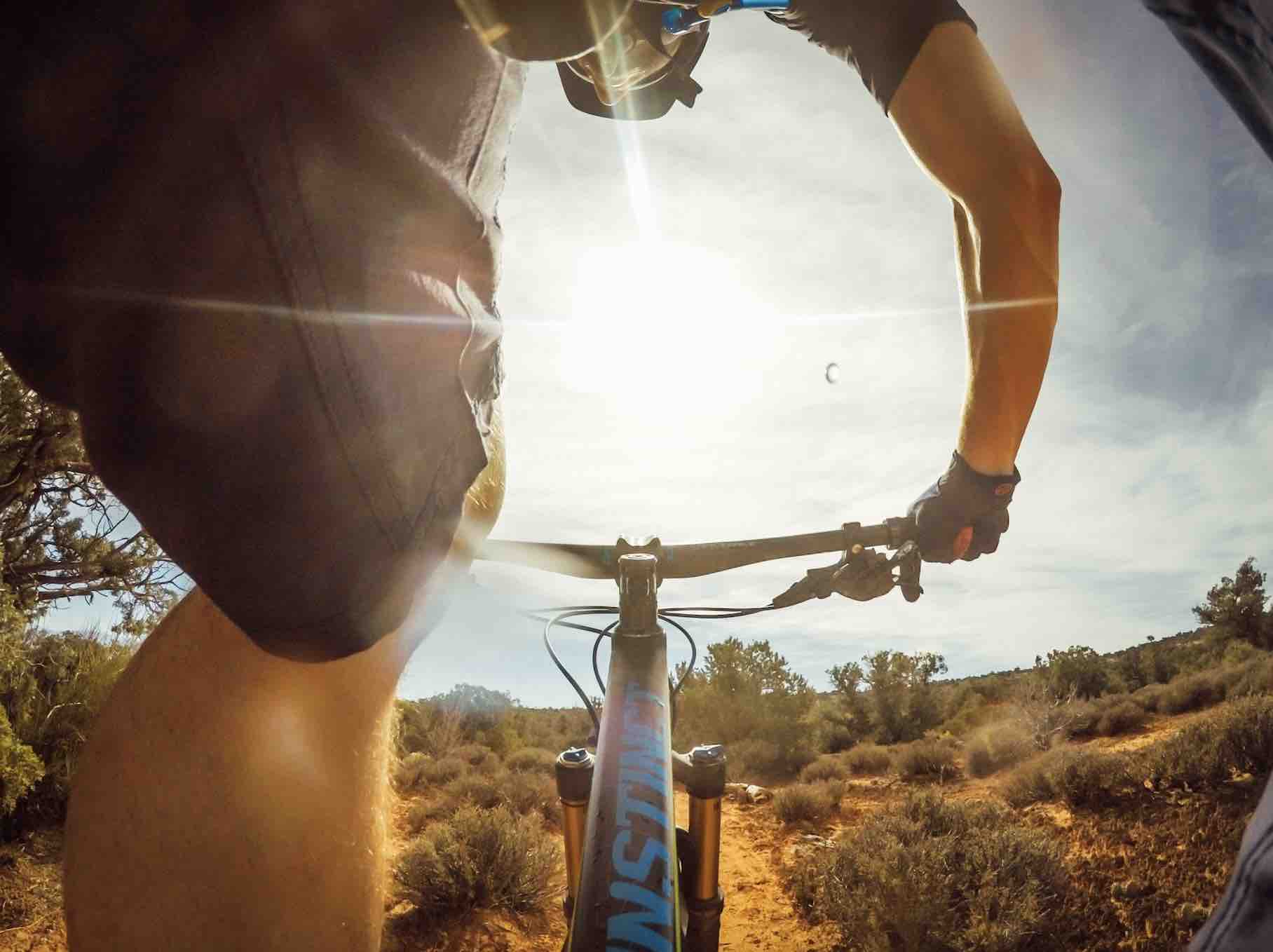 Biker's vantage point